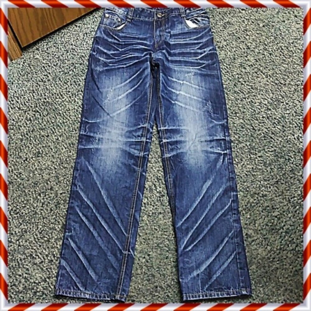 Energy Born Over dyed Distressed Jeans 34 x 34